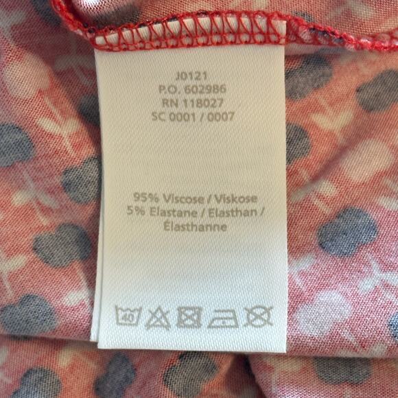 Boden Willa Dress Womens Size 8P Rosehip Apple Print V-Neck Casual Midi Sundress - Picture 8 of 11